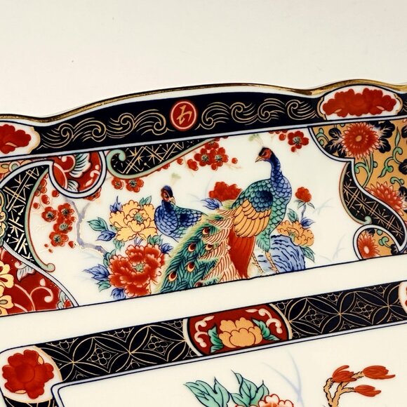 Japanese VTG Imari Marugo Kinsei Large Serving Dish Plate Platter EUC 11x11x2 - Picture 3 of 11